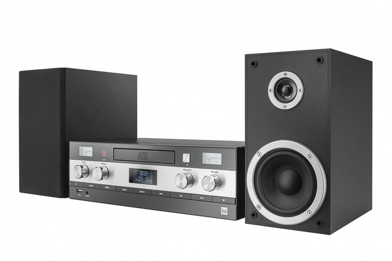 Dual DAB-MS 130 CD 50W Black,Silver home audio set