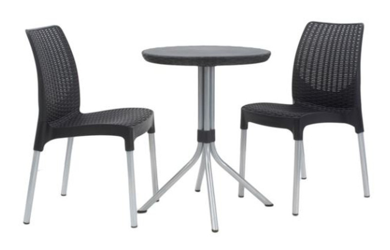 Keter Chelsea Set Graphite Round outdoor table