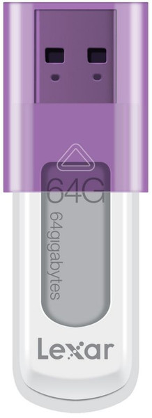 Lexar JumpDrive S50 64GB USB 2.0 Type-A Purple,White USB flash drive