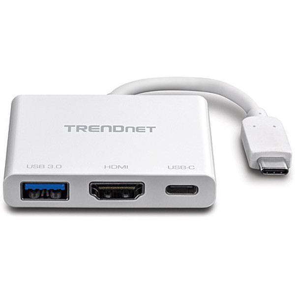 Trendnet TUC-HDMI3 HDMI| USB Typ C/USB 3.0 Typ A Weiß Kabelschnittstellen-/adapter