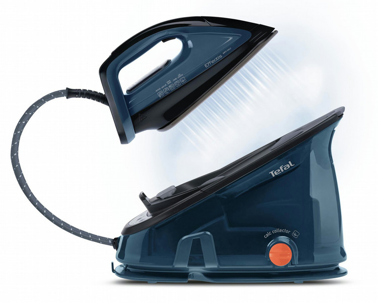 Tefal Effectis Anti-Calc GV6840 2200W 1.4l Durilium soleplate Schwarz, Blau Dampfbügelstation