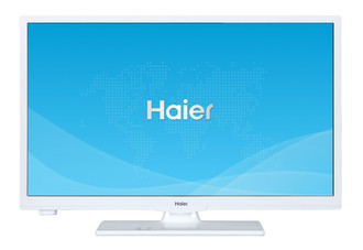 Haier LEH24V100W 24Zoll HD Weiß LED-Fernseher