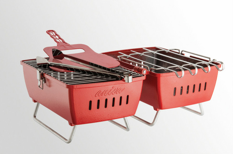 Aniva Prtk Mangal Barbecue Tabletop Charcoal Red