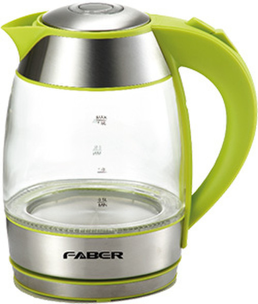 Faber Appliances FCK Cristallo 180 GRN 1.8L 2200W Green electric kettle