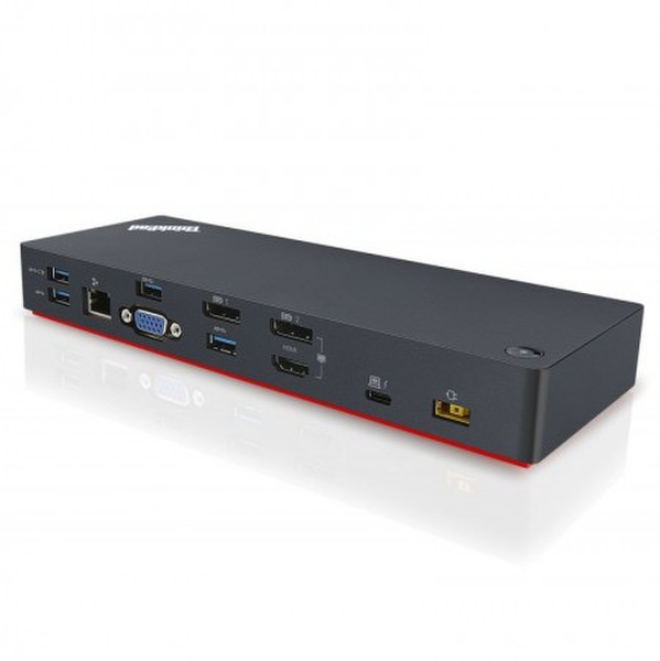 Lenovo 40AC0135EU Thunderbolt 3 Schwarz Notebook-Dockingstation & Portreplikator