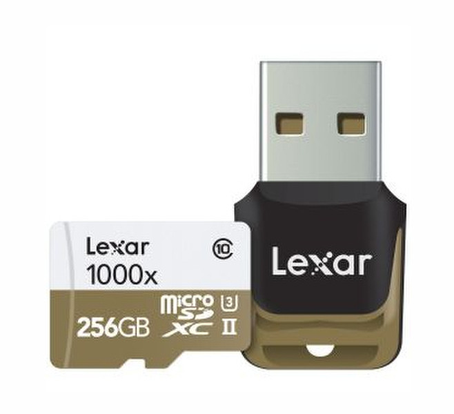 Lexar LSDMI256CBEU1000R 256GB MicroSDXC UHS-II Class 10 memory card