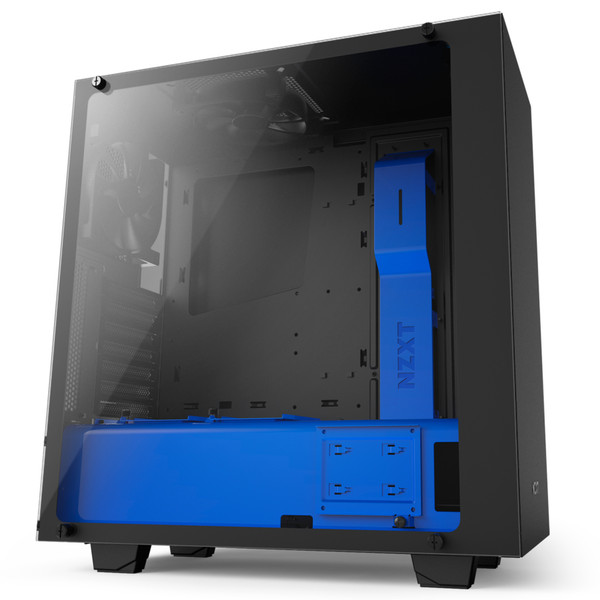 NZXT S340 Elite Midi-Tower Schwarz, Blau Computer-Gehäuse