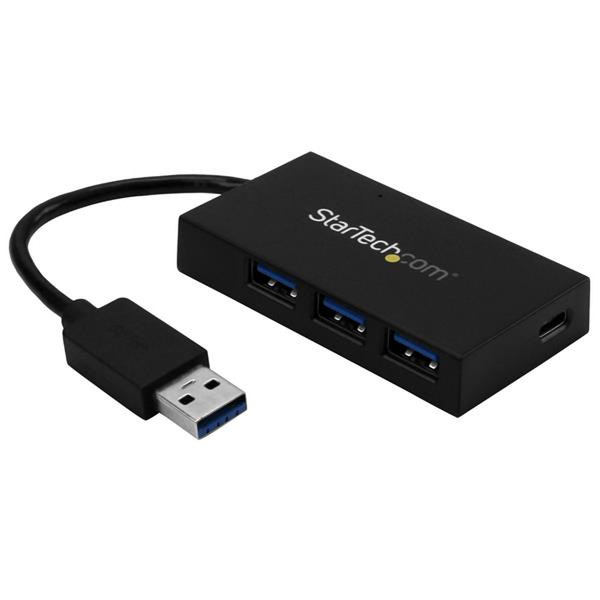 StarTech.com HB30A3A1CFB USB 3.0 (3.1 Gen 1) Type-A 5000Мбит/с Черный хаб-разветвитель