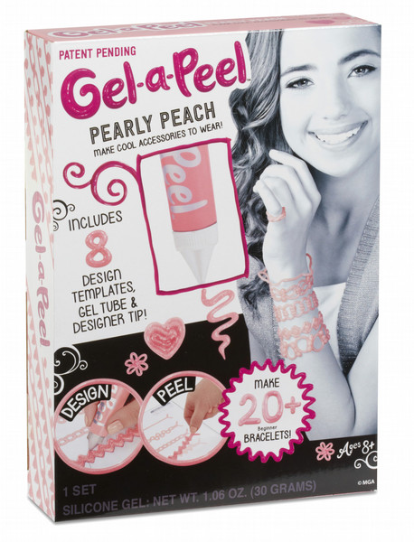 Gel-a-Peel Starter Craft Kit - Pearly Peach Pink Schmuckgel Schmuckdesign-Set für Kinder