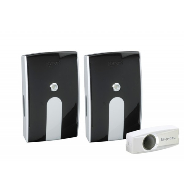 Byron BY535E Wired doorbell chime Black,White doorbell chime