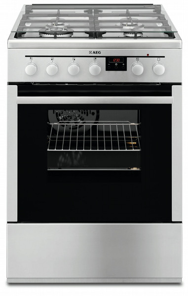 AEG 47886GT-MN Freestanding Gas A Black,Stainless steel