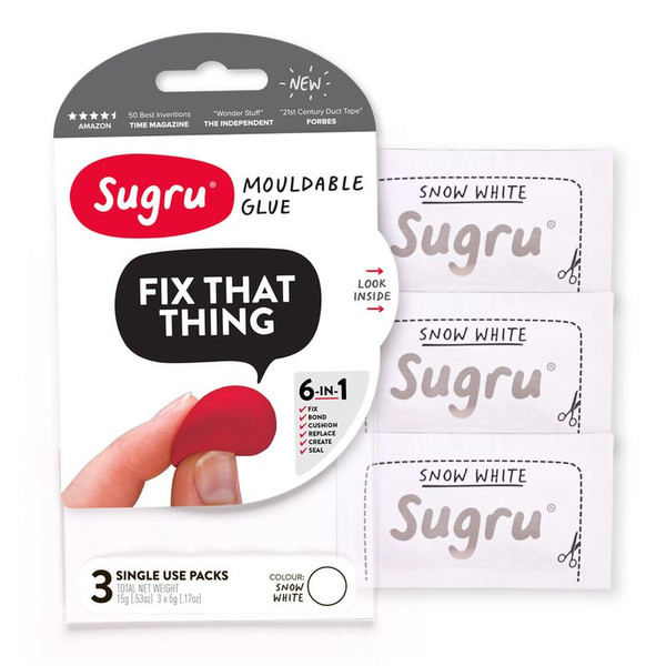 Sugru SWHT3 Mouldable glue White 3pc(s) cable insulation