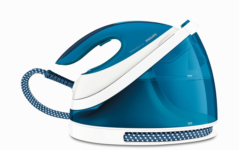 Philips PerfectCare Viva GC7053/20 2400W 2L SteamGlide Plus soleplate Blue,White steam ironing station