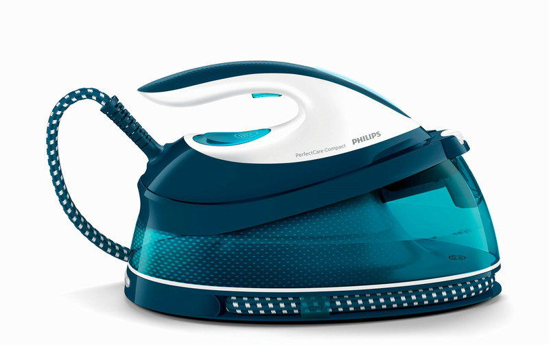 Philips GC7831/20 2400W 1.5L SteamGlide Plus soleplate Blue,White steam ironing station