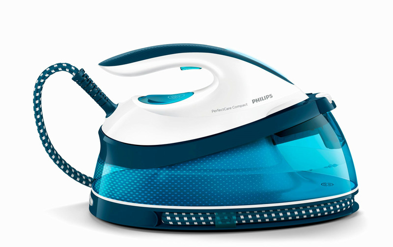 Philips GC7803/20 2400W 1.5L SteamGlide soleplate Blue,White steam ironing station