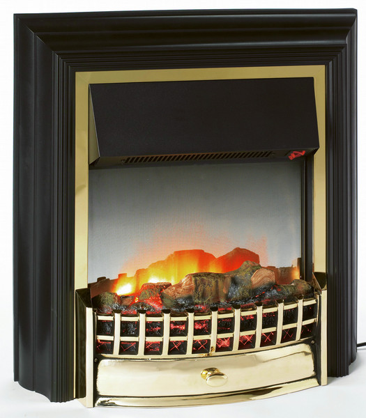 EWT Cheriton Для помещений Portable fireplace Электрический Черный, Латунь