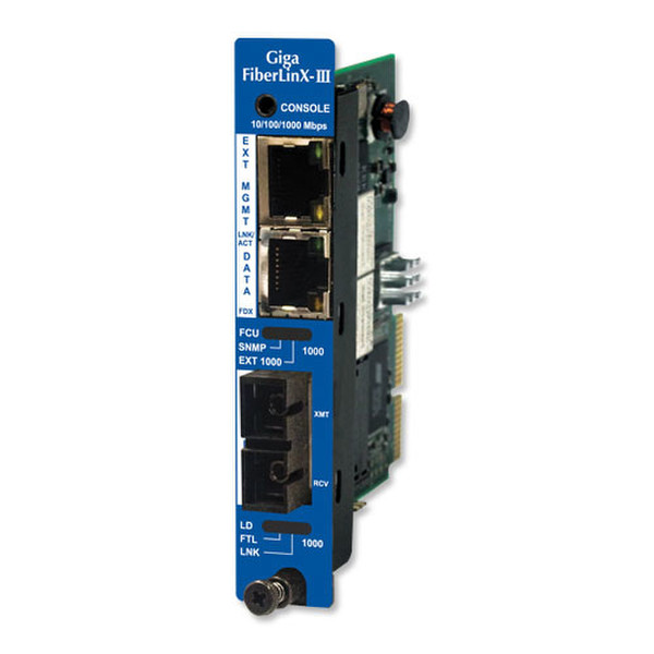 IMC Networks 856-14205 Eingebaut 1000Mbit/s 850nm Einzelmodus Mehrfarben Netzwerk Medienkonverter