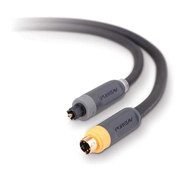 Pure AV PureAV™ S-Video & Digital Optical Audio Cable Kit - 1.8m 1.8m Black S-video cable