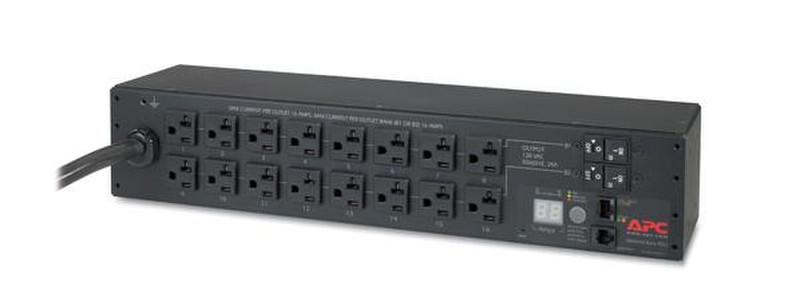 APC AP7802B 16AC outlet(s) 2U Black power distribution unit (PDU)
