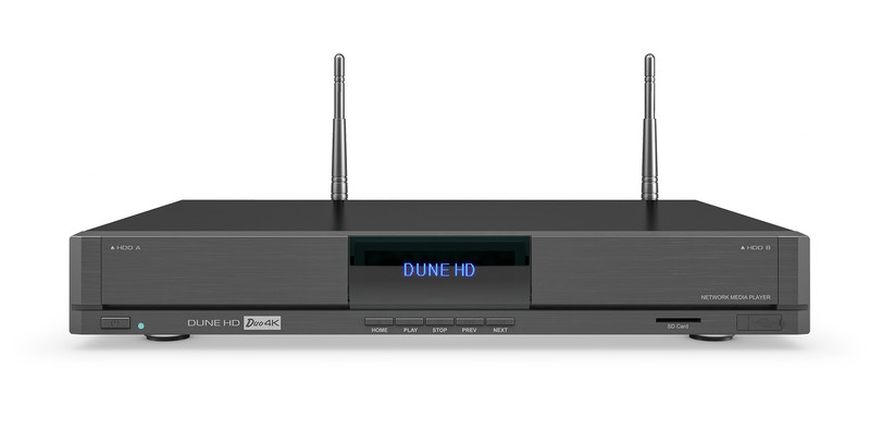 Dune HD DUO 4K Кабель Full HD Черный приставка для телевизора