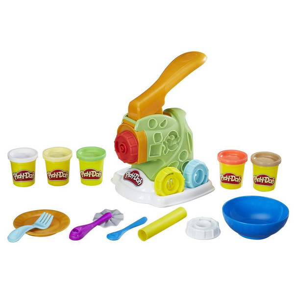 Hasbro Play-Doh Kitchen Creations Noodle Makin' Mania Modeling dough Brown,Green,Pink,White