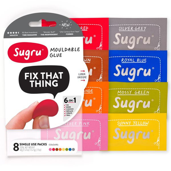 Sugru NSCLR8 Blue,Brown,Green,Grey,Orange,Pink,Red,Yellow 8pc(s) cable insulation
