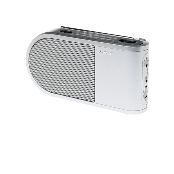 Sony Portable Radio ICF-404L Портативный Аналоговый Cеребряный радиоприемник