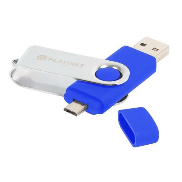 Platinet BX-DEPO 16GB 16ГБ USB 2.0 Type-A Синий USB флеш накопитель