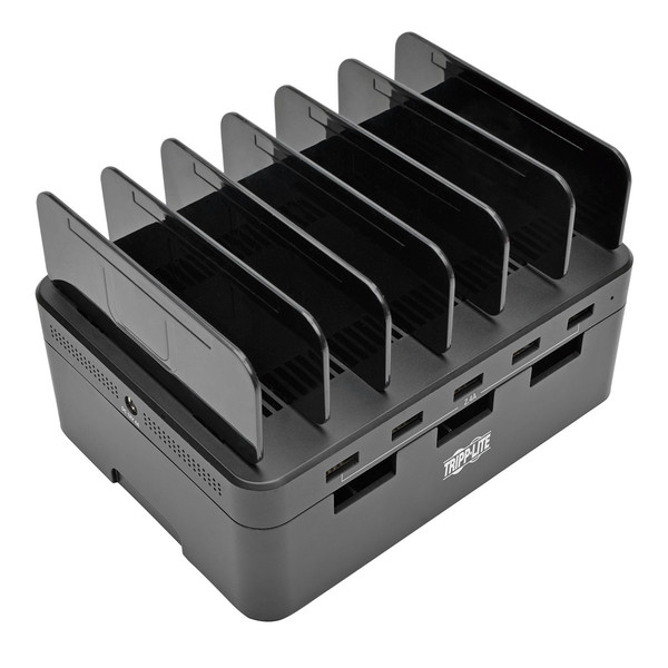 Tripp Lite 5-Port USB Charging Station with Built-In Device Storage, 12V 4A (48W) USB Charger Output