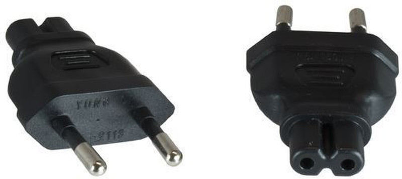 Microconnect PEEUC7AD Type M C7 Black power plug adapter
