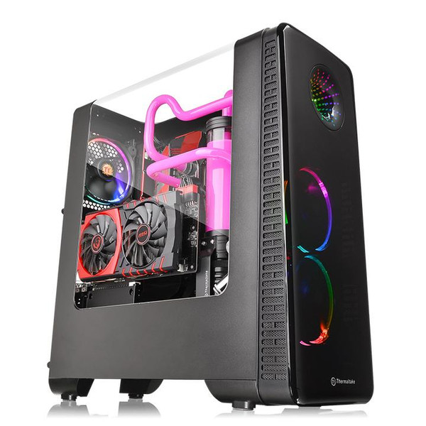 Thermaltake View 28 RGB Riing Edition Midi-Tower Черный системный блок