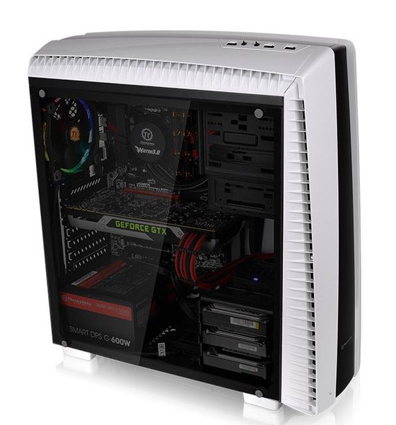 Thermaltake Versa 27 Midi-Tower Schwarz, Weiß Computer-Gehäuse