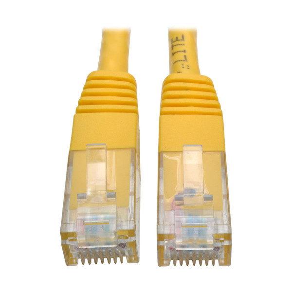 Tripp Lite N080-C25-OC-WH 0.6м Cat6 U/UTP (UTP) Желтый сетевой кабель