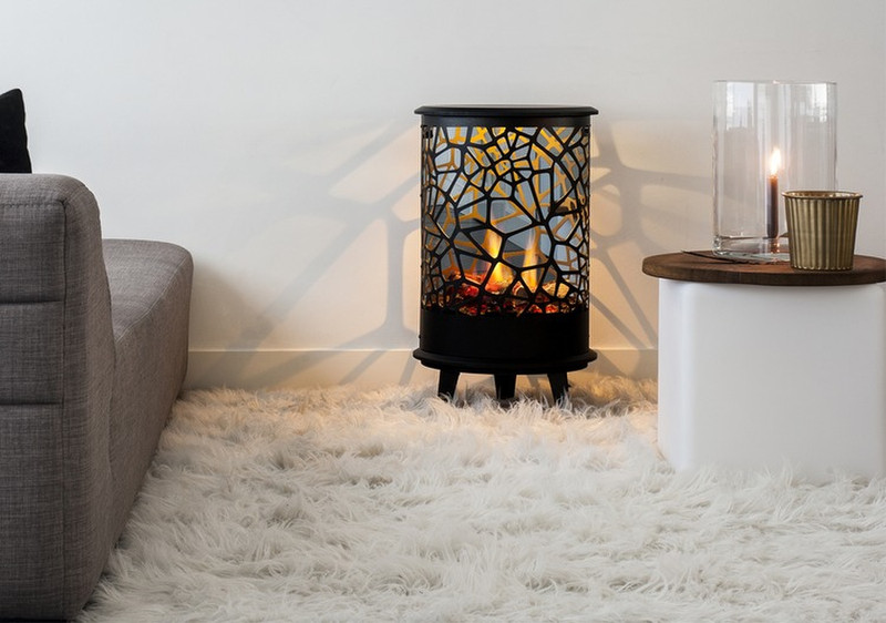 Faber OPTI-V 360° Indoor Freestanding fireplace Electric Black