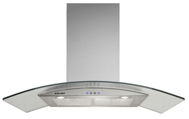 Glem GHS970IX Wall-mounted 650m³/h D Stainless steel cooker hood