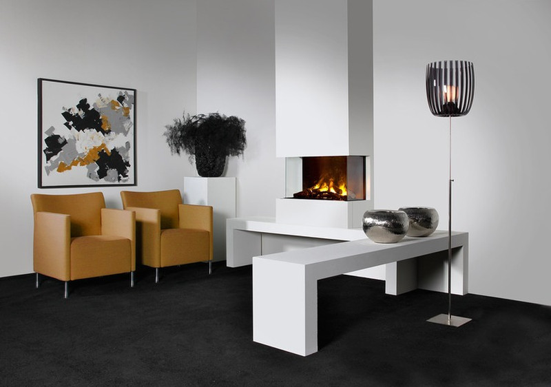 Faber 3 Step Indoor Built-in fireplace Black