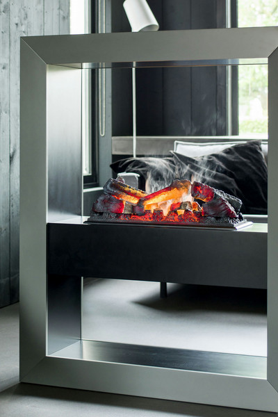 Faber Boxx Indoor Freestanding fireplace Electric Black,Grey