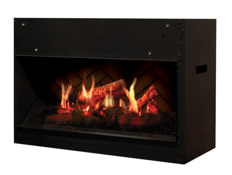 EWT Opti-V Fire Single Для помещений Built-in fireplace Электрический Черный