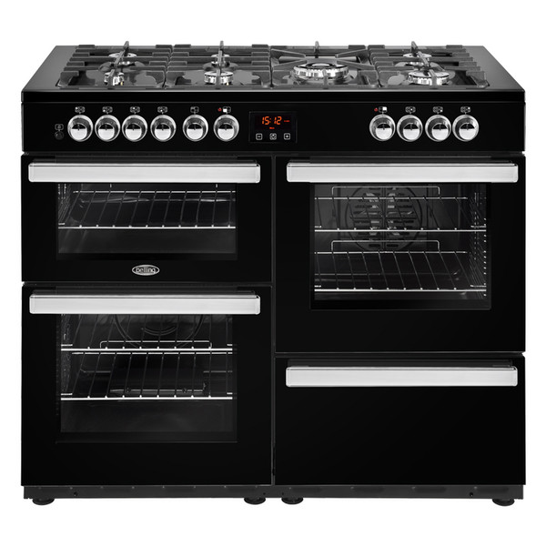 Belling Cookcentre 110 DFT Range cooker Gas hob Black