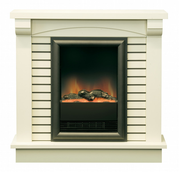 EWT CLERMONT DE LUXE Для помещений Freestanding fireplace Электрический Кремовый, Белый