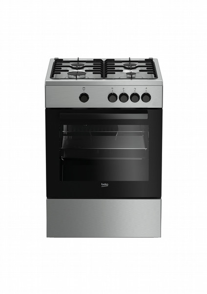 Beko FSG62000DX Freestanding Gas hob A Stainless steel cooker