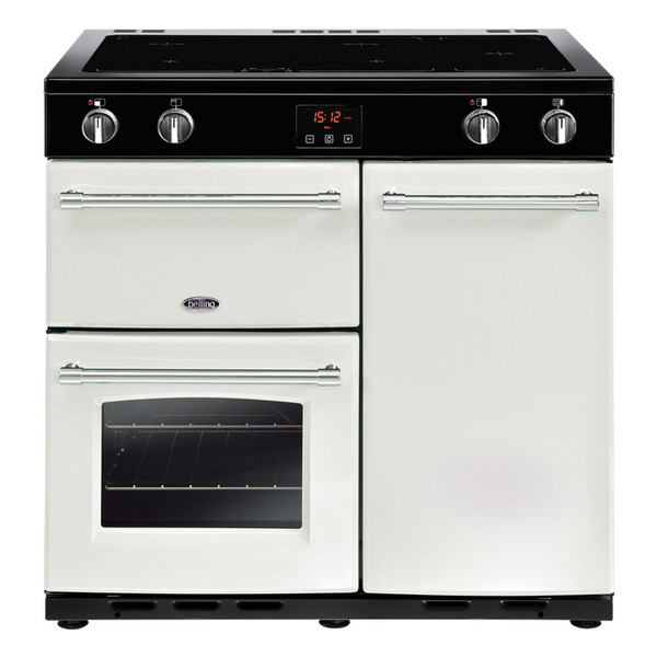 Belling Farmhouse 90Ei Range cooker Induction hob Weiß