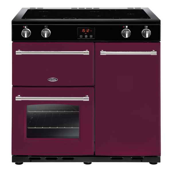 Belling Farmhouse 90Ei Range cooker Induction hob Magenta