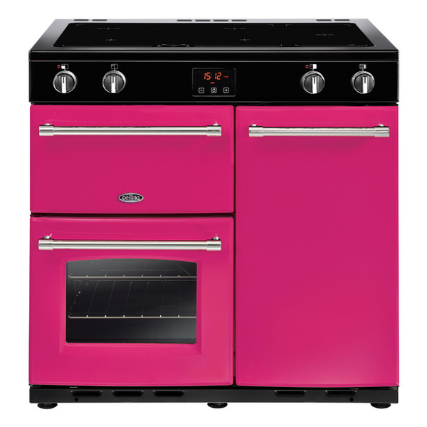 Belling Farmhouse 90Ei Range cooker Induction hob Pink