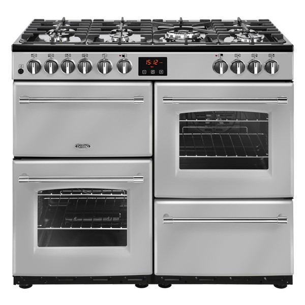 Belling Farmhouse 100DFT Range cooker Gas hob Grey