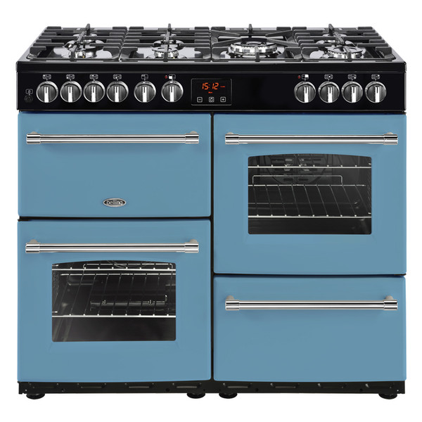 Belling Farmhouse 100DFT Range cooker Gas hob Blau