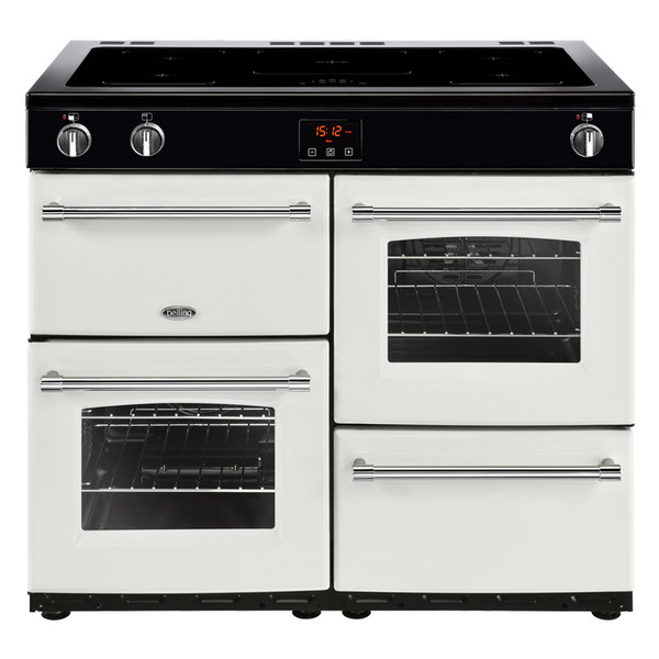 Belling Farmhouse 100Ei Range cooker Induction hob White