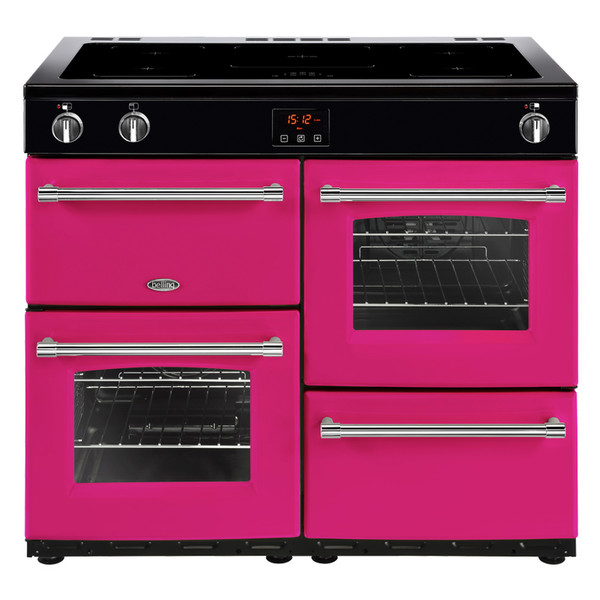 Belling Farmhouse 100Ei Range cooker Induction hob Pink