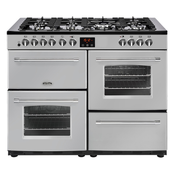 Belling Farmhouse 110 DFT Range cooker Gas hob Grau