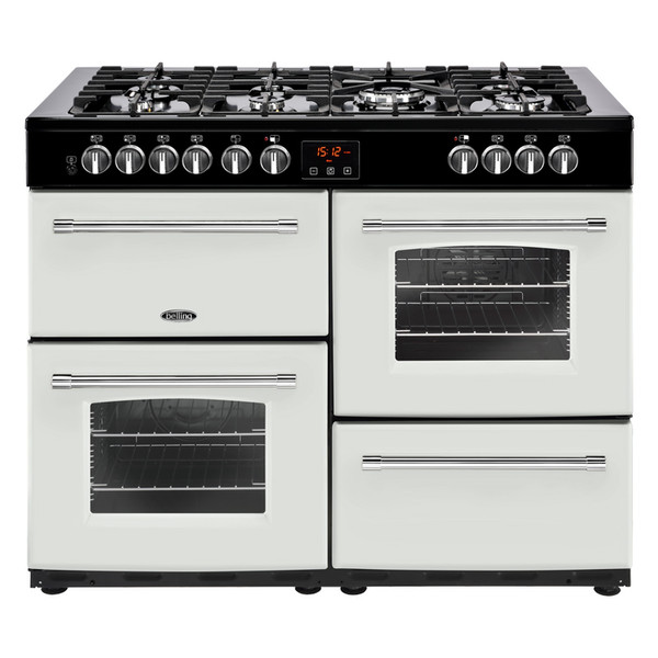 Belling Farmhouse 110 DFT Range cooker Gas hob White